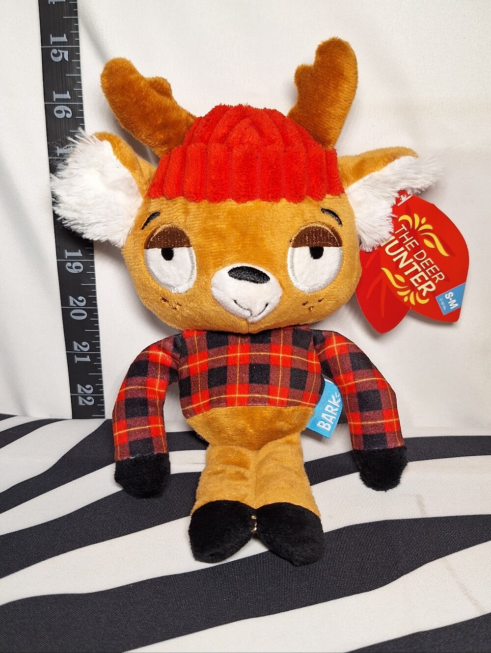 NWT Bark The Deer Hunter Dog Toy S-M
